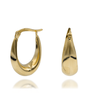 Kolczyki Złote Półowalne