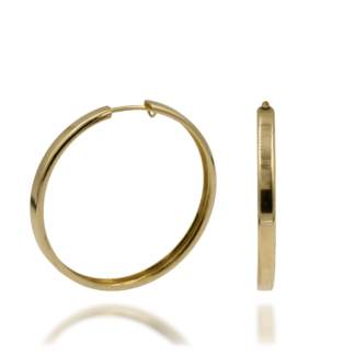 Złote Kolczyki Kreolki Klasyczne 27mm