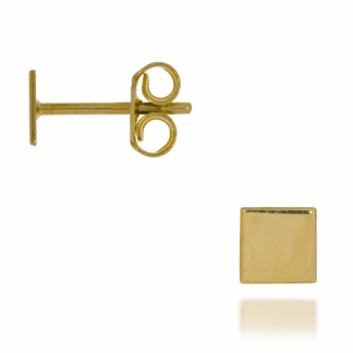 Kolczyki Sztyft Kwadraty Płaskie