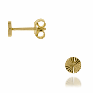 Kolczyki Sztyft Okrągłe Promieniste