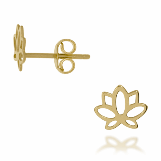 Kolczyki Sztyft Kwiat Lotosu