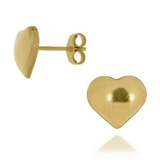 Kolczyki Sztyft Serduszka Wypukłe