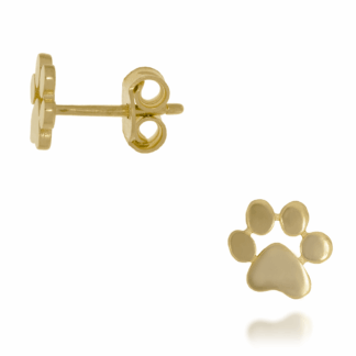 Kolczyki Sztyft Psia Łapka