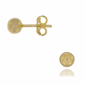 Kolczyki Sztyft Kulki Gładkie 4mm