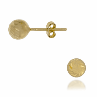 Kolczyki Sztyft Kulki Małe Nacinane 5mm