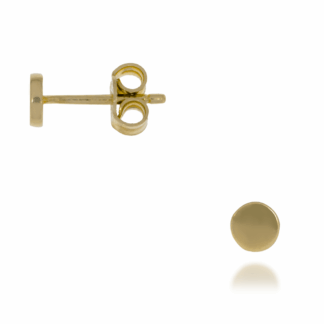 Kolczyki Sztyft Okręgi Płaskie Gładkie