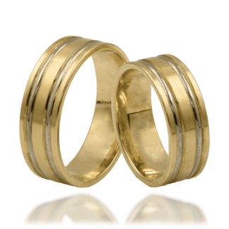 Eleganckie Obrączki z Dwoma Równoległymi Liniami