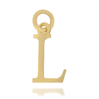 Zawieszka Złota Gładka Literka ''L''