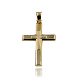 Zawieszka Mały Krzyżyk na Tle Dużego Krzyżyka